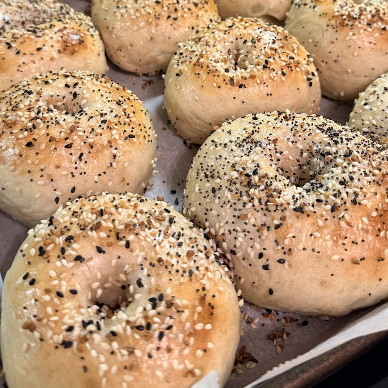 Sourdough Everything Bagels